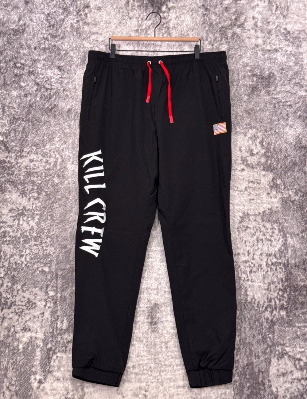 Kill Crew Sweatpants 3XL Mens Black Nylon Jogger